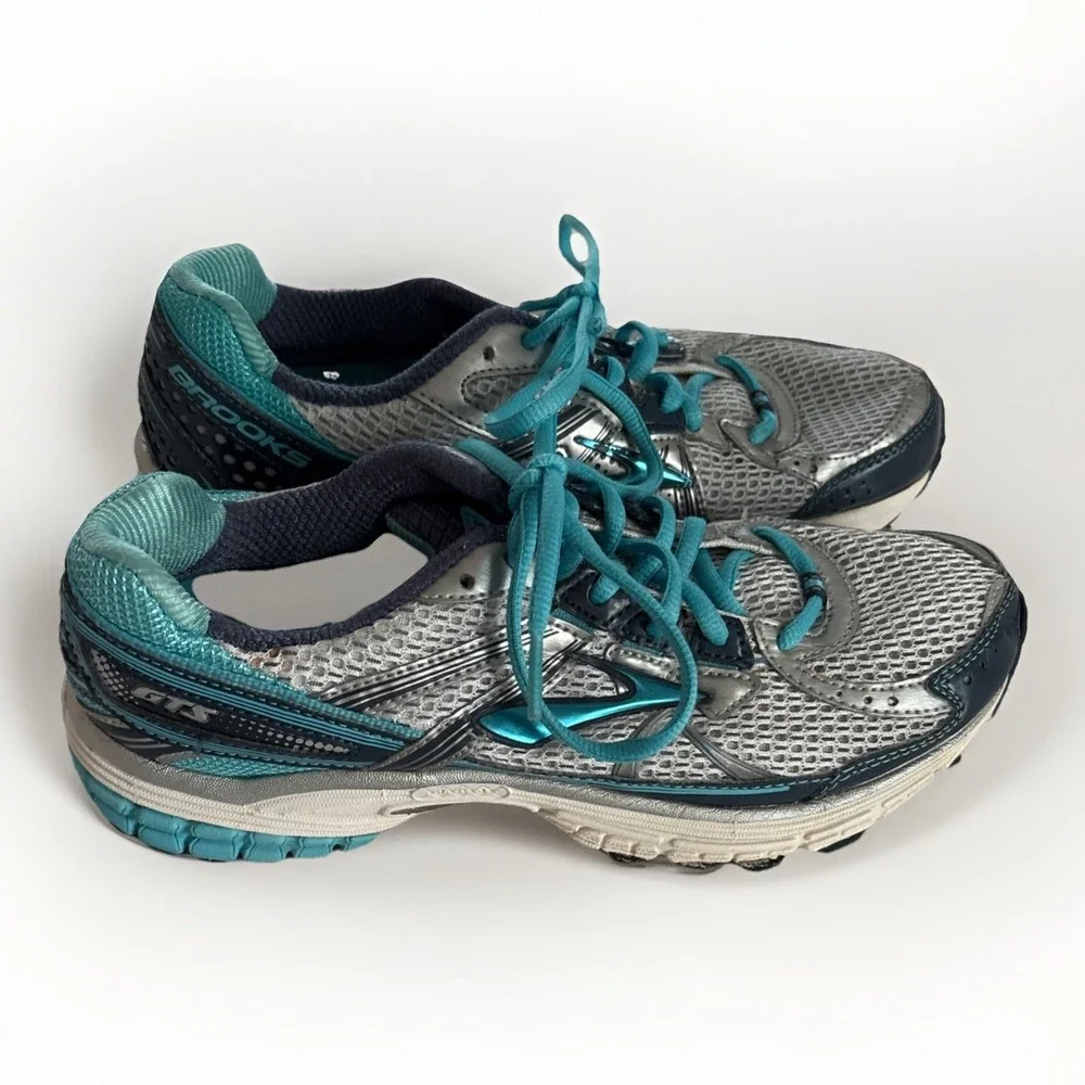 Brooks Adrenaline GTS 13 Womens Running Shoes Teal Blue Gray 1201231B444
